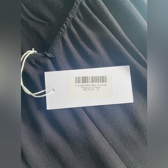 Reformation Filippa Dress. Size 6. Black - Picture 5 of 5